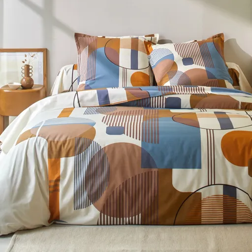 Bavlnená posteľná bielizeň Geo zn. Colombine® s geometrickým dizajnom