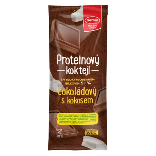 SEMIX Proteínový koktejl čokoládový s kokosom 30 g