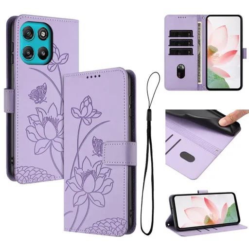 ART LOTUS Peňaženkové puzdro pre Motorola Moto G57 Power fialové