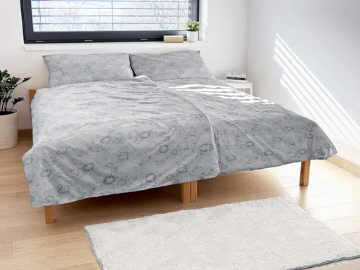 Polášek Krepové obliečky Púpava - Modrá | 140 x 200 cm / 70 x 90 cm