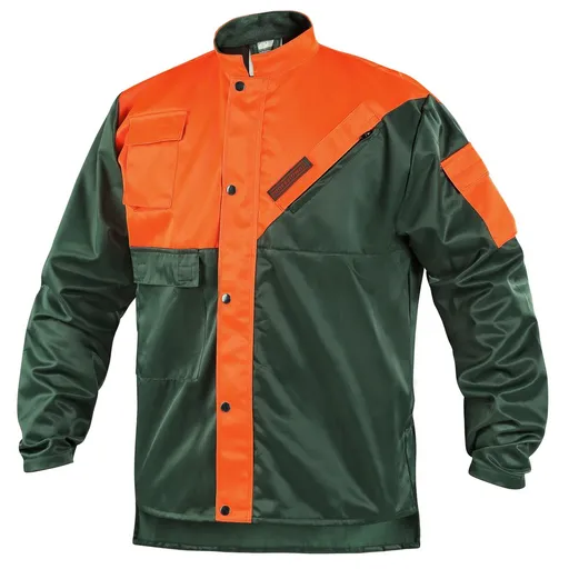 Canis (CXS) Pracovná blúza LESNÍK - Zelená / oranžová | 52