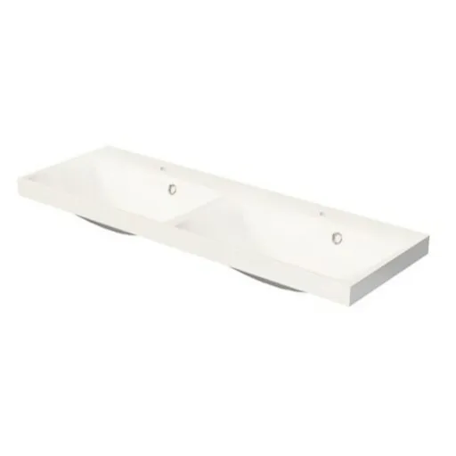 Nábytkové dvojumývadlo Naturel Cube Way 120x40 cm dva otvory pre batériu CU212050