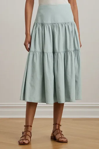 Bavlnená sukňa Lauren Ralph Lauren