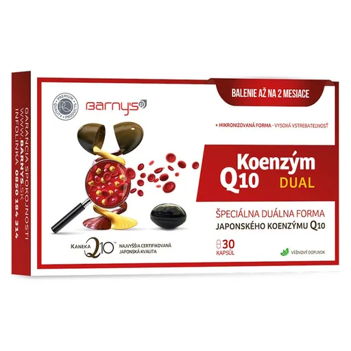 BARNY'S Koenzým Q10 dual 60 mg 30 kapsúl