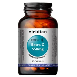 VIRIDIAN Nutrition Extra C 550 mg 90 kapsúl