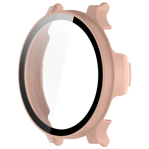 PC FULL COVER Plastový kryt so sklom pre Garmin Lily 2 Active ružový