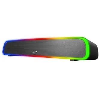 Genius SoundBar 200BT 31730045400, 2.0, 4W, černý, regulace hlasitosti, podsvícené, 3,5 mm jack/ bluetooth, 120Hz-20kHz