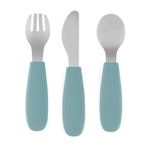 Petite&Mars Take&Match Stainless Steel Cutlery Set príbor Frosted Sky 12m+ 3 ks