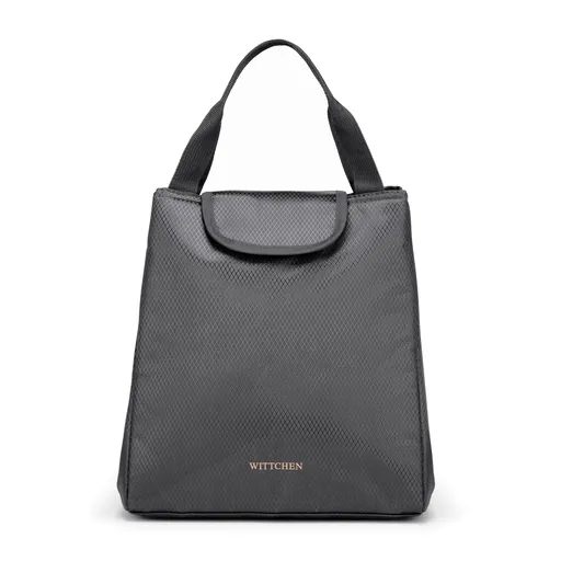 Trapézová obedová taška šedá 56-3-022-01