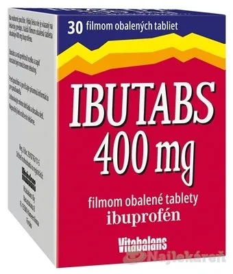 Ibutabs na bolesť 400 mg,  30 tbl