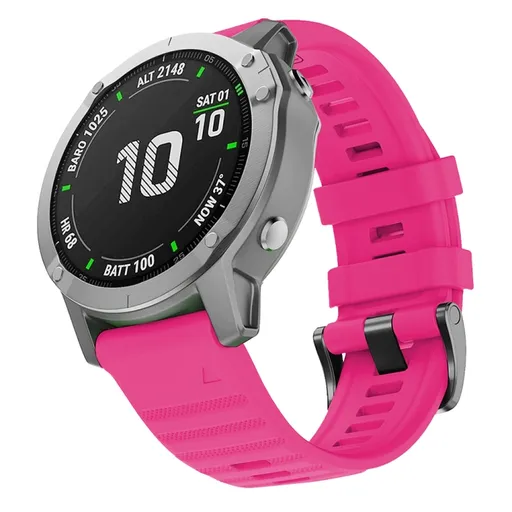 SILICONE Remienok Garmin Fenix 7 / Epix 2 (2. generácia) ružový