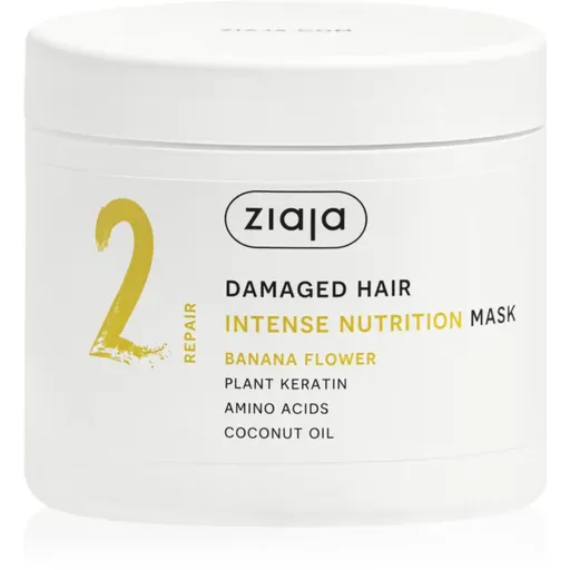 Ziaja Plant Essentials Banana Flower vyživujúca maska na vlasy pre poškodené vlasy 350 ml