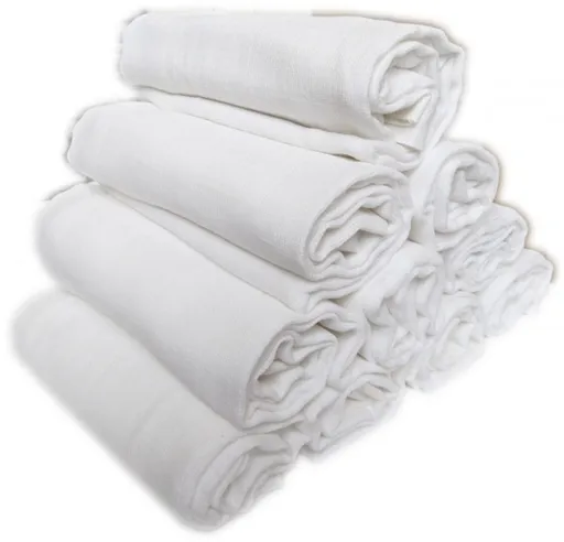 Polášek Detské biele látkové plienky štandard - 10 ks - 70 x 70 cm