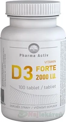 Pharma Activ Vitamin D3 Forte 2000 I.U. 100 tabliet