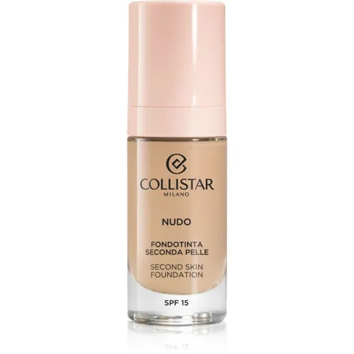 Collistar NUDO Second Skin Foundation SPF 15 rozjasňujúci hydratačný make-up s vyhladzujúcim efektom odtieň 2R Beige Rosato 30 ml
