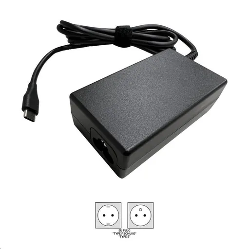 ACER Adaptér 65W USB TYPE-C, EU POWER CORD (RETAIL PACK), Black