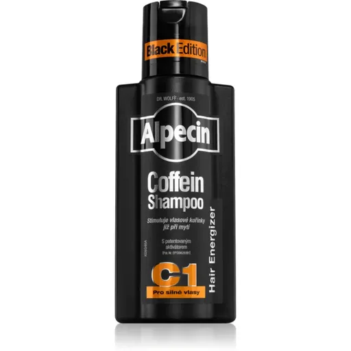 Alpecin Coffein Shampoo C1 Black Edition kofeínový šampón pre mužov stimulujúci rast vlasov 250 ml