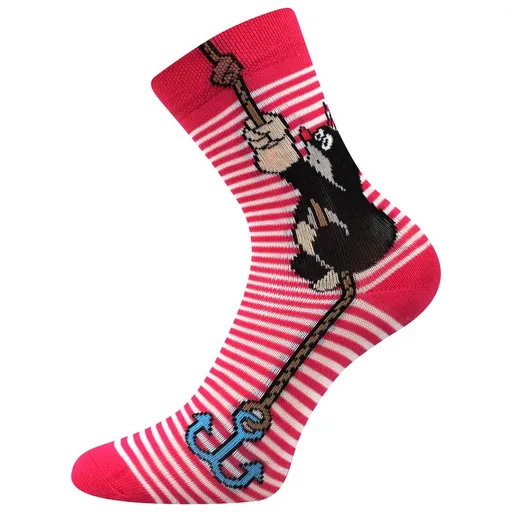 Fuski BOMA s. r. o. Detské ponožky s Krtkom Kotva - Ružová | 20-24