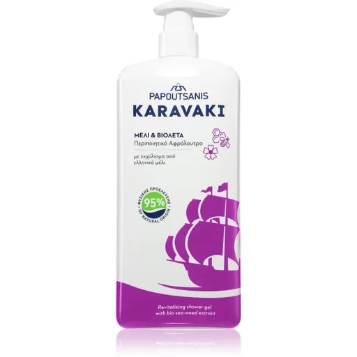 PAPOUTSANIS Karavaki Honey & Violet sprchový gél 750 ml