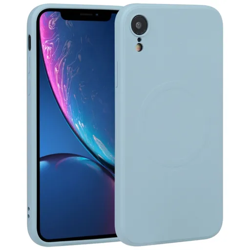RUBBER MAGSAFE Silikónový kryt pre Apple iPhone XR svetlomodrý