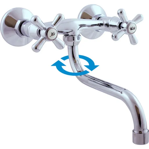 RAV SLEZÁK Morava drezová batéria s otočným ramienkom 150 mm chróm mk101.5/21 MK101.521