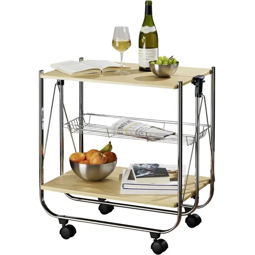 Wenko Skladací servírovací vozík Dinett Deluxe, 68 x 41 x 70 cm