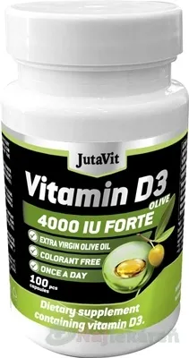JutaVit Vitamín D3 4000 IU Forte Oliva 100 kapsúl