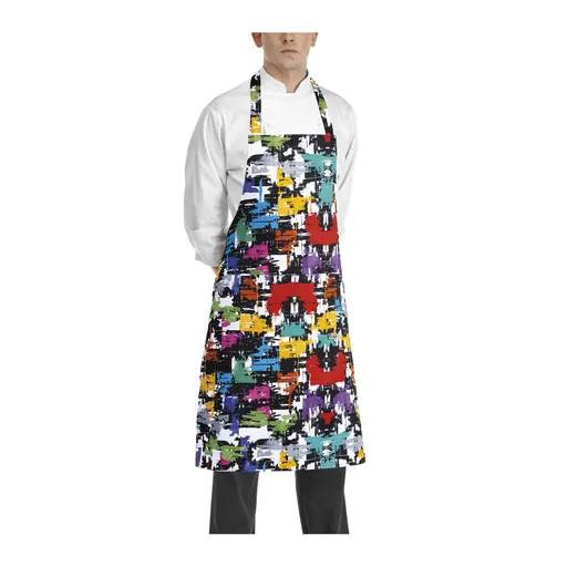 Kuchárska zástera ku krku EGOchef s vreckom - graphic