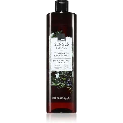 Avon Senses Essence Rosemary & Carrot Seed krémový sprchový gél a gél do kúpeľa 500 ml