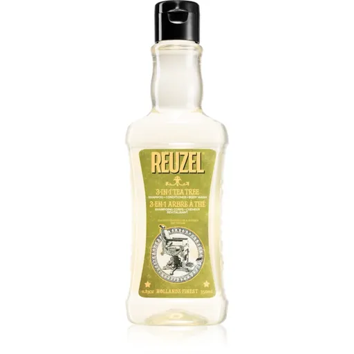 Reuzel Tea Tree 3 v 1 šampón, kondicionér a sprchový gél pre mužov 350 ml