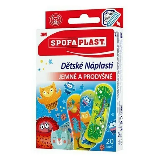 3M™ SPOFAPLAST 117 Detské náplasti 10 cm x 6 cm 10 kusov