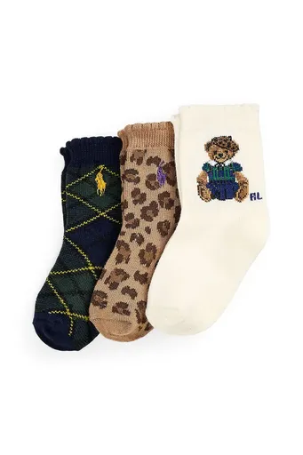 Detské ponožky Polo Ralph Lauren 3-pak