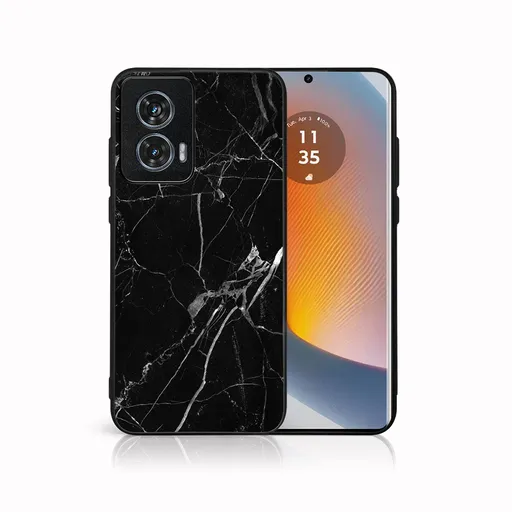MY ART Ochranný kryt pre Motorola Edge 50 Fusion BLACK MARBLE (142)