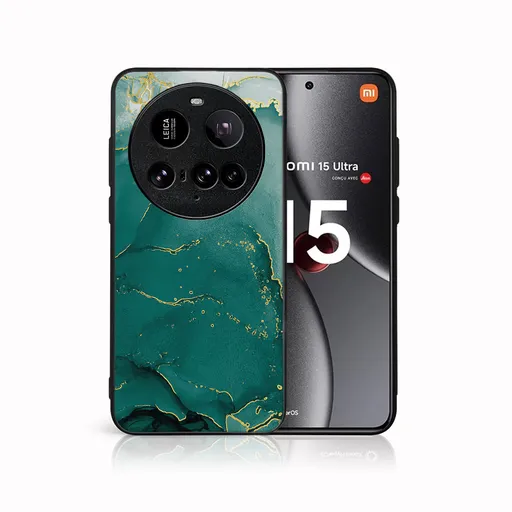 MY ART Ochranný kryt pre Xiaomi 15 Ultra GREEN MARBLE (145)