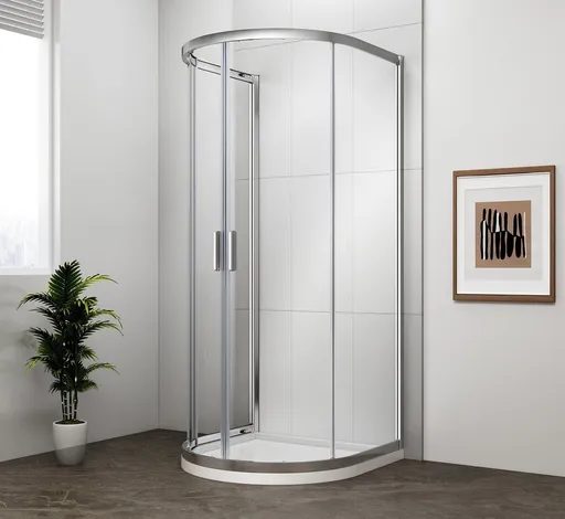 POLYSAN - EASY polkruhová sprchová zástena, 1000x1000, číre sklo EL4715