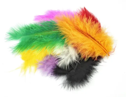 MEYCO - Marabu ozdobné pierka 10/12cm 17ks mix farieb