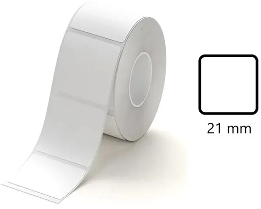 Niimbot A2A18348301, 21x21mm, 300ks, biele samolepiace štítky