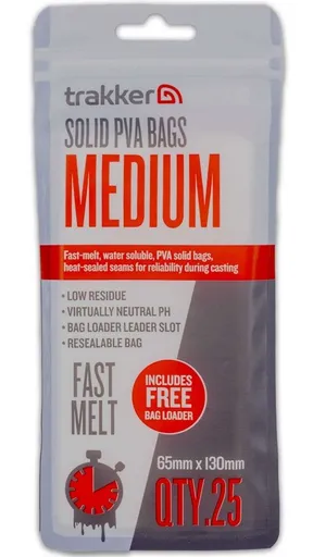 Trakker pva vrecko solid pva bags 25 ks - small