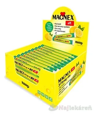 Vitabalans MAGNEX 375 mg + vitamín B6, šumivé tablety, 18x20 ks