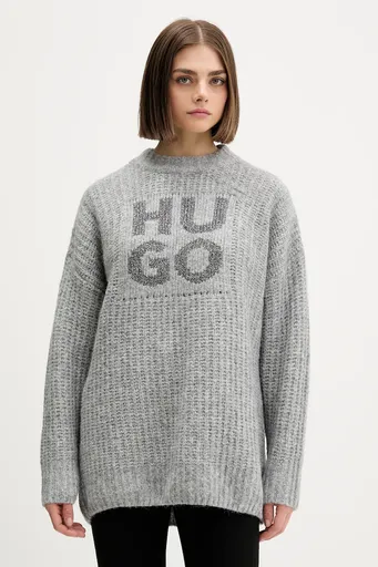 Sveter s prímesou vlny HUGO Sloguis