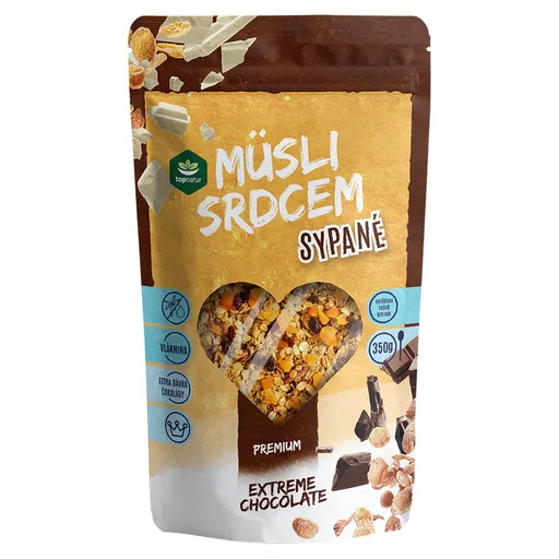 TOPNATUR Müsli srdcom extreme chocolate 350 g