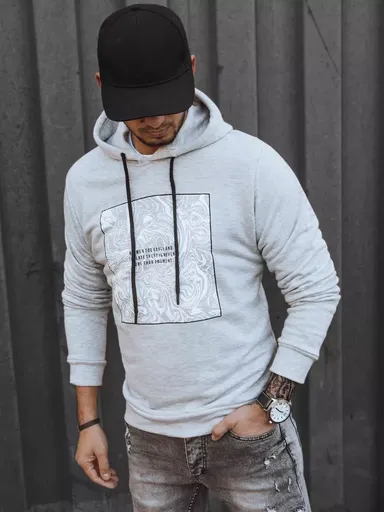 Svetlo-sivá pánska mikina