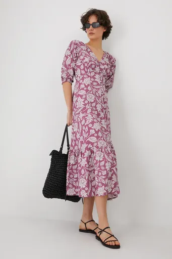 Šaty s prímesou ľanu Medicine