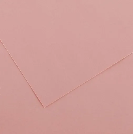 CANSON COLORLINE - Obojstranné farebné papiere 50 x 65 cm, 10 - rose petal, 10 ks