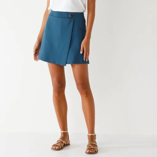 Sukňové šortky z úpletu Milano