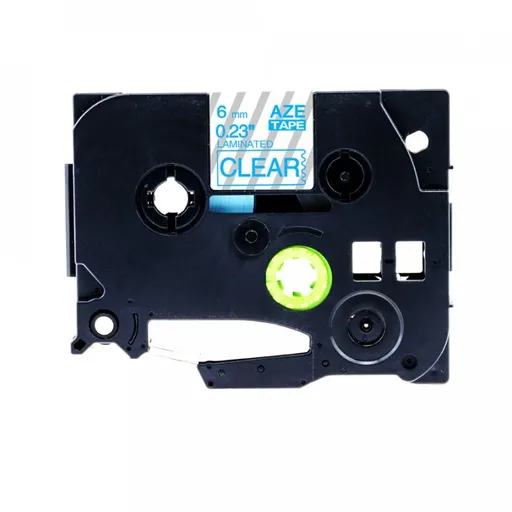 Kompatibilná páska s Brother TZ-113 / TZe-113, 6mm x 8m, modrá tlač / priehľadný podklad