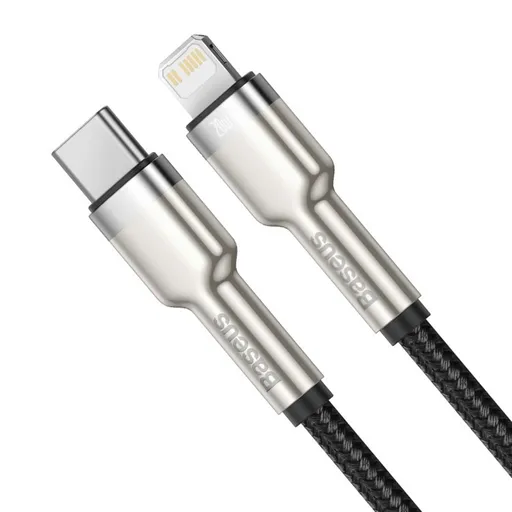 Baseus Cafule Series nabíjací / dátový kábel USB-C na Lightning PD 20W 0.25m, čierna
