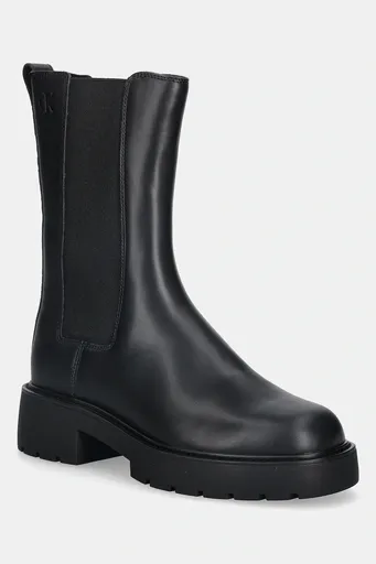 Kožené topánky chelsea Calvin Klein CHUNKY HIGH CHELSEA