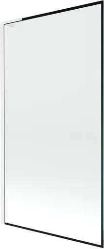 MEXEN/S - Next L vaňová zástena FIX 100 x 150, čierna vzor, biela 895-100-000-03-70-20