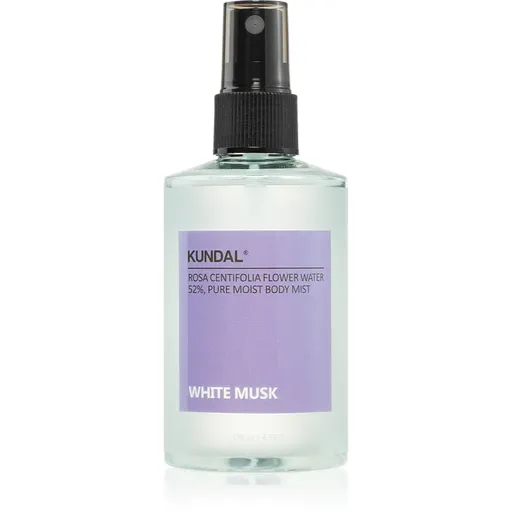KUNDAL Pure Moist Body Mist White Musk telová hmla s upokojujúcim účinkom 128 ml